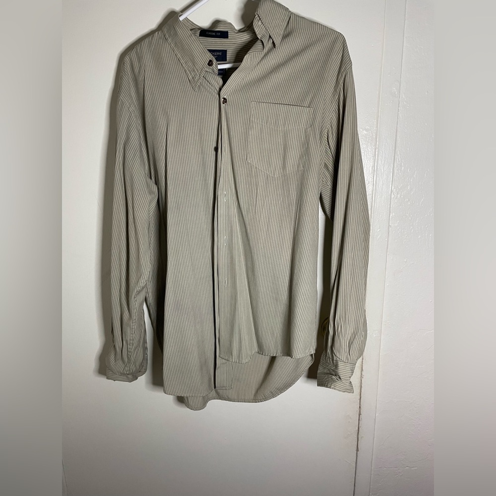Stripped button up